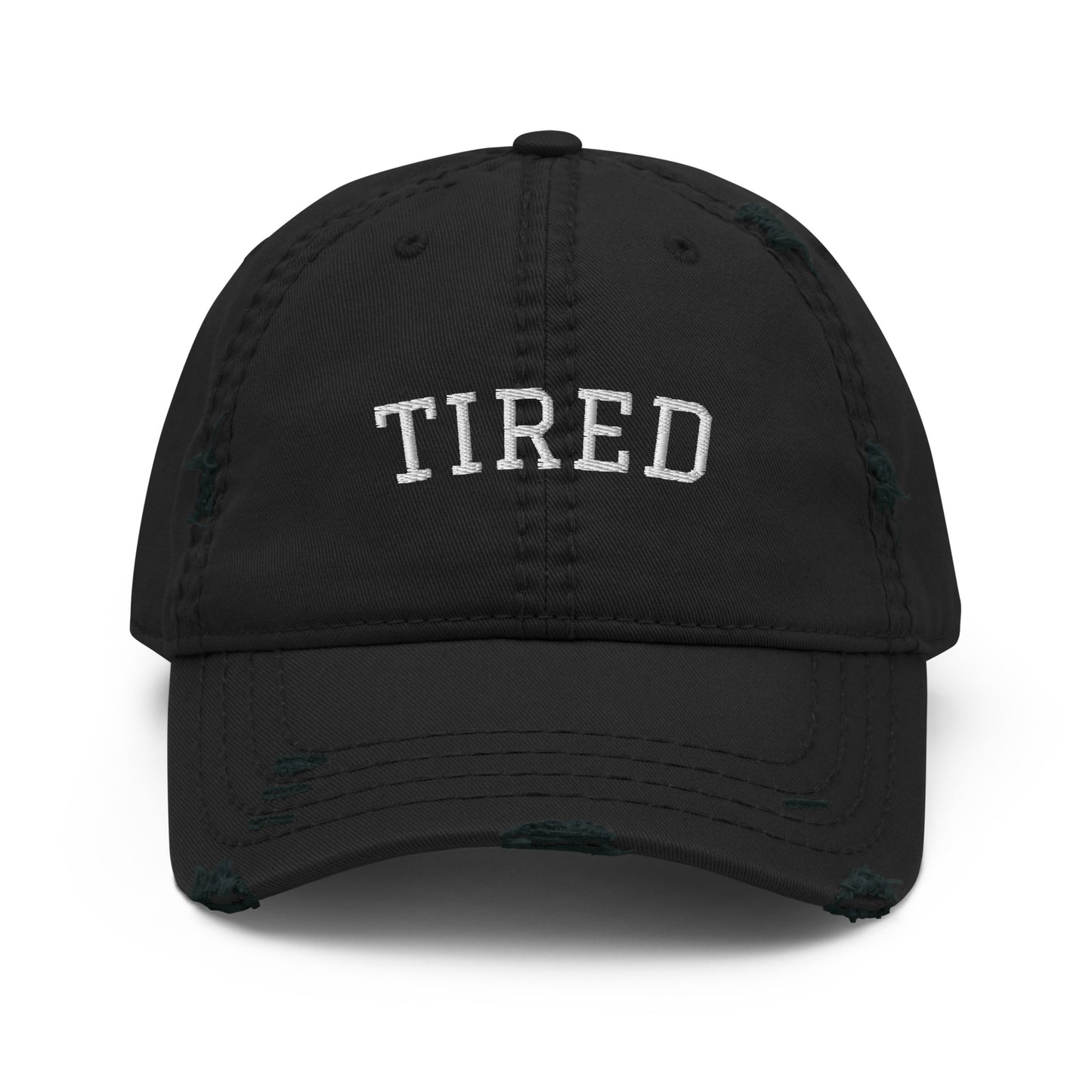 TIRED Distressed Hat