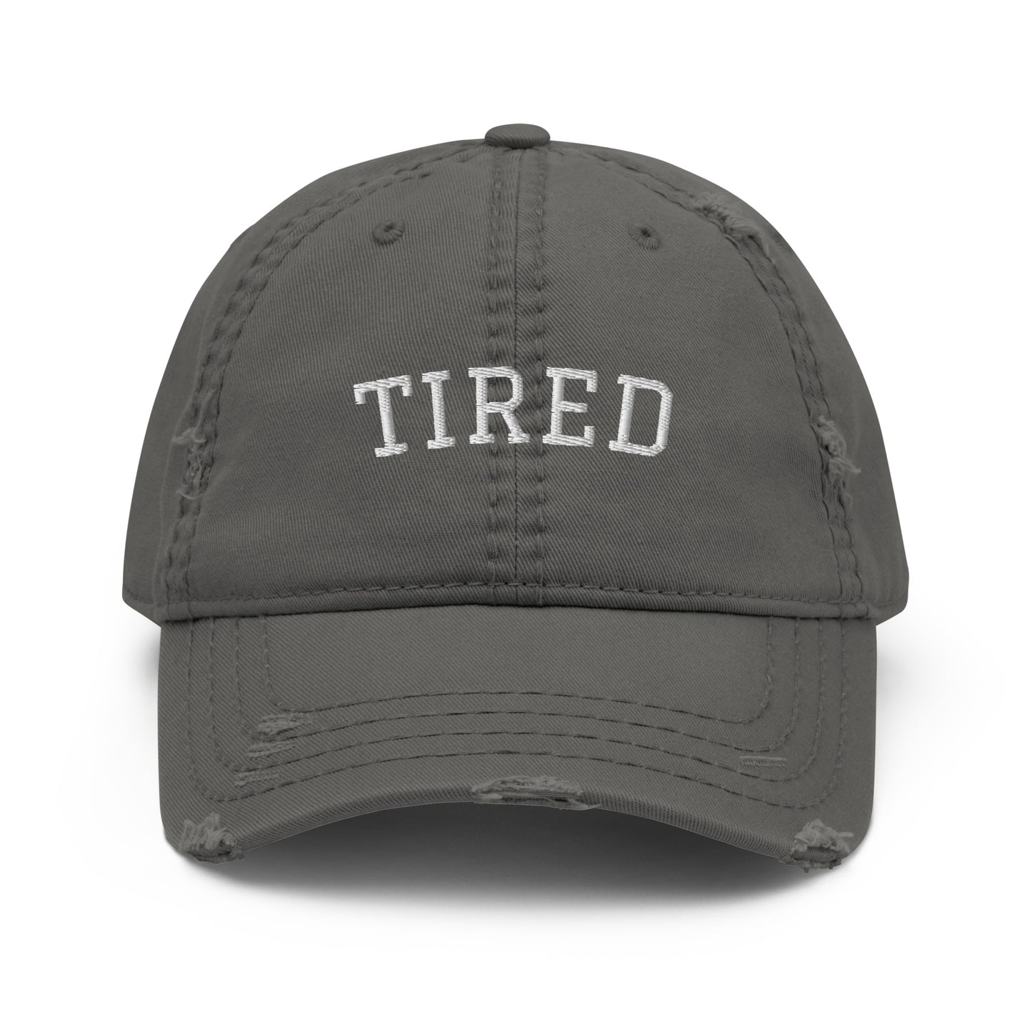 TIRED Distressed Hat