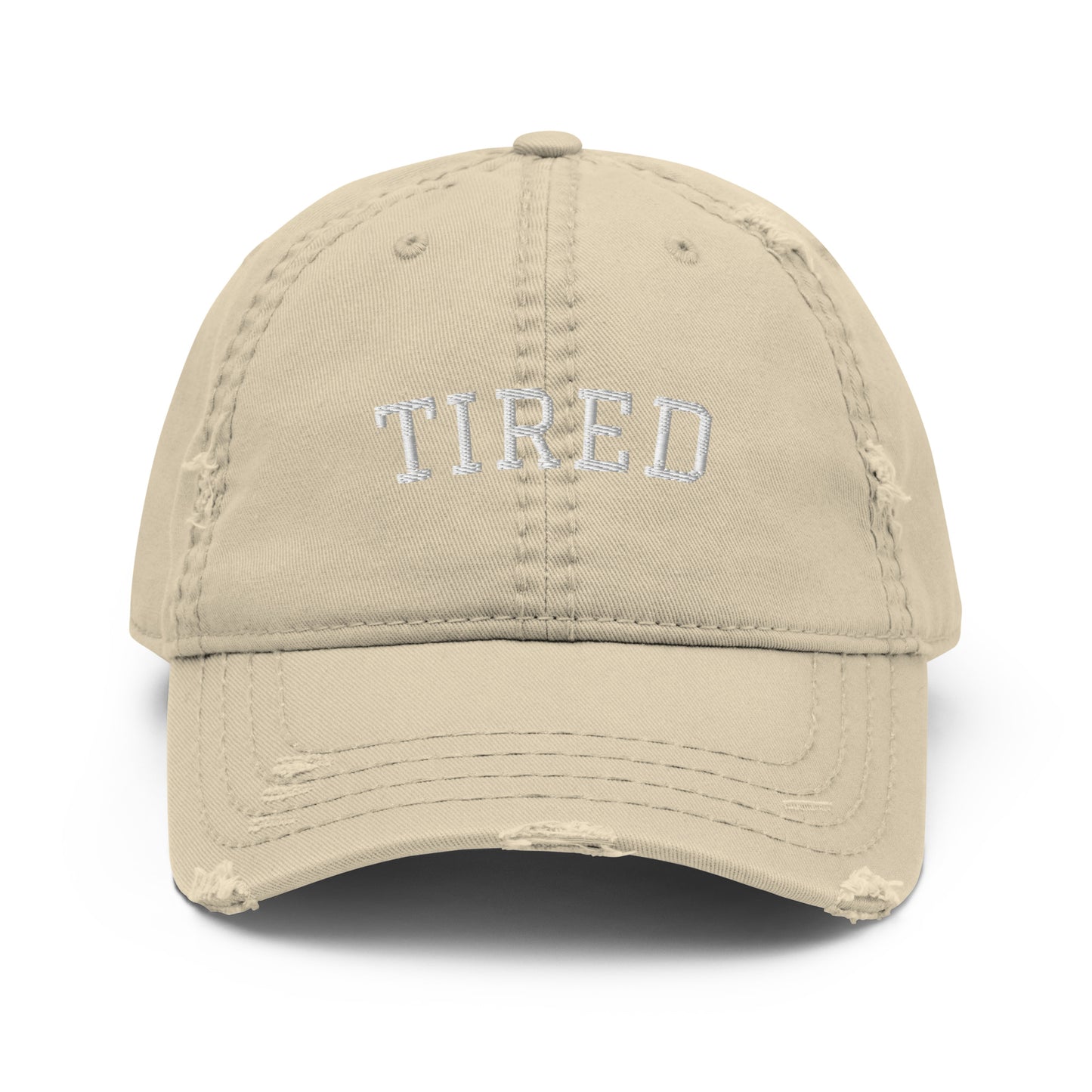 TIRED Distressed Hat