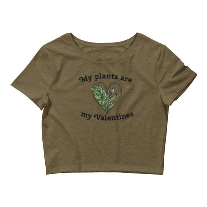 PLANT VALENTINES HOLIDAY Crop Top